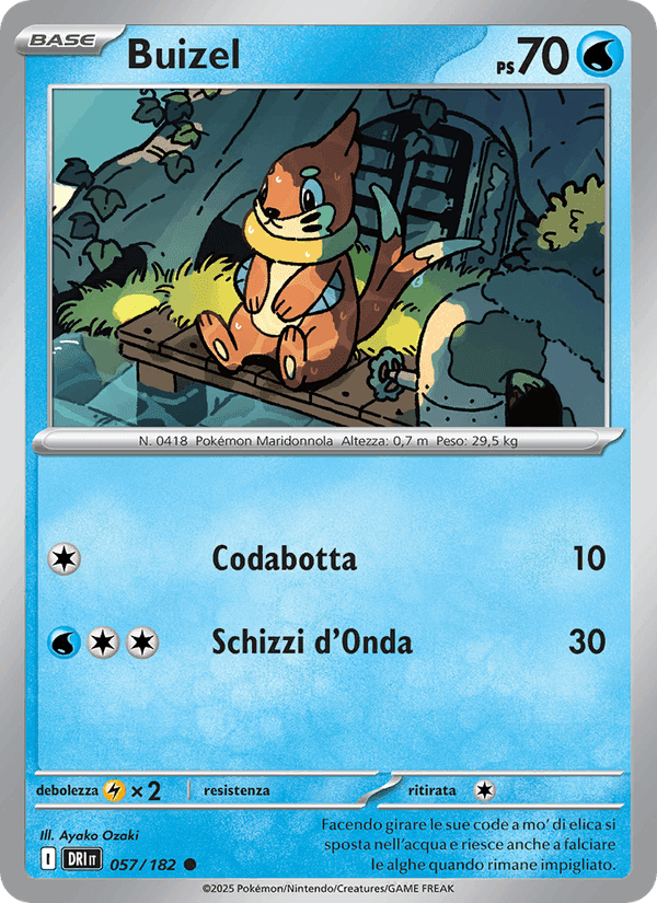 Buizel, carta 057 di Rivali Predestinati