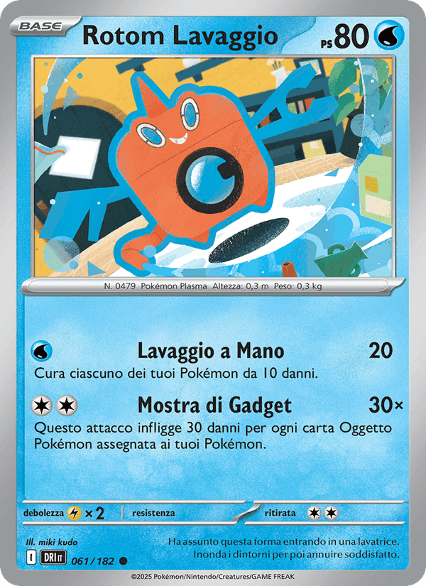 Rotom Lavaggio, card 061 from Rivali Predestinati