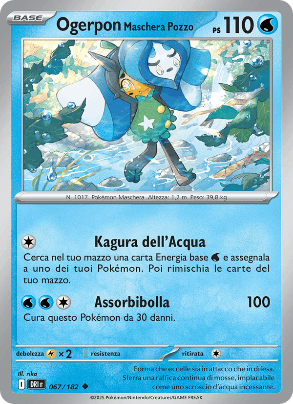 Ogerpon Maschera Pozzo, card 067 from Rivali Predestinati