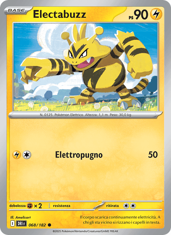 Electabuzz, carta 068 di Rivali Predestinati