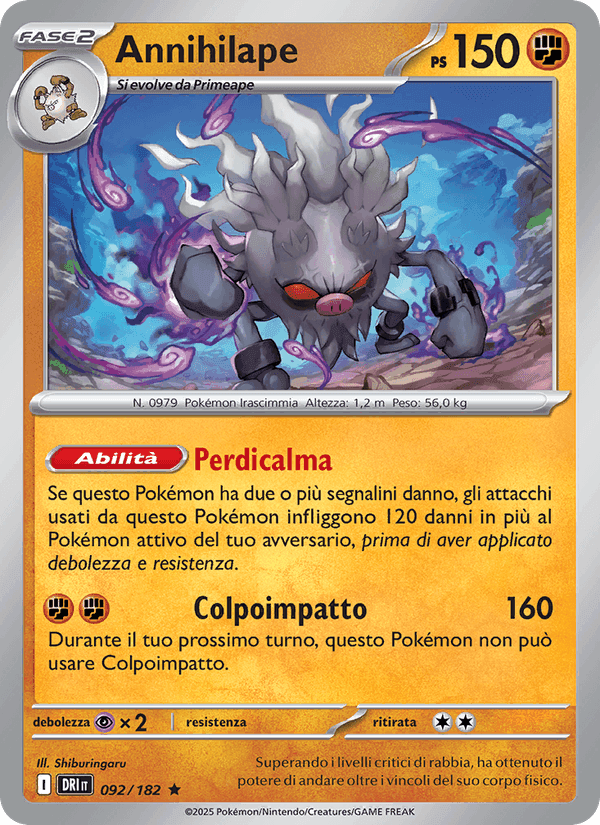 Annihilape, card 092 from Rivali Predestinati