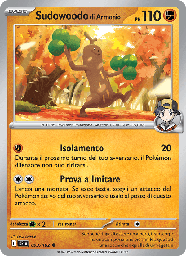 Sudowoodo di Armonio, card 093 from Rivali Predestinati