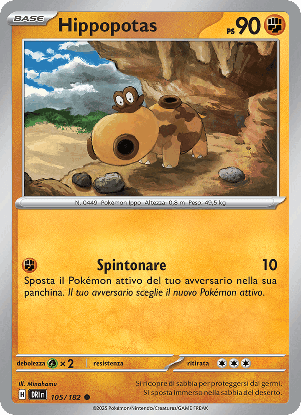 Hippopotas, card 105 from Rivali Predestinati