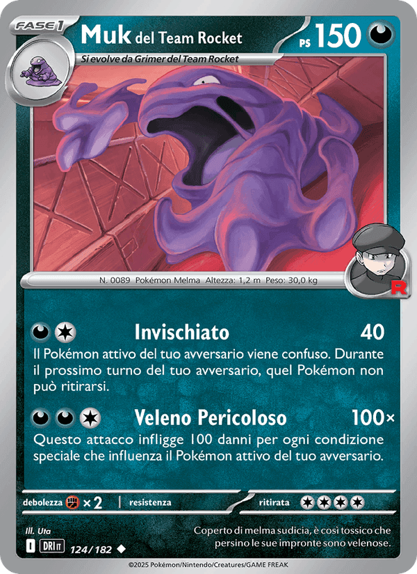 Muk del Team Rocket, carta 124 di Rivali Predestinati