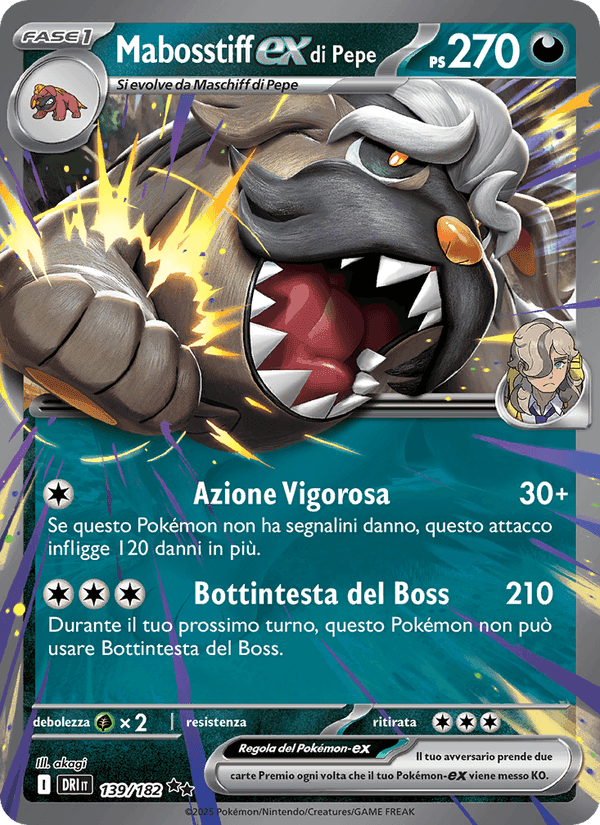 Mabosstiff-ex di Pepe, carta 139 di Rivali Predestinati