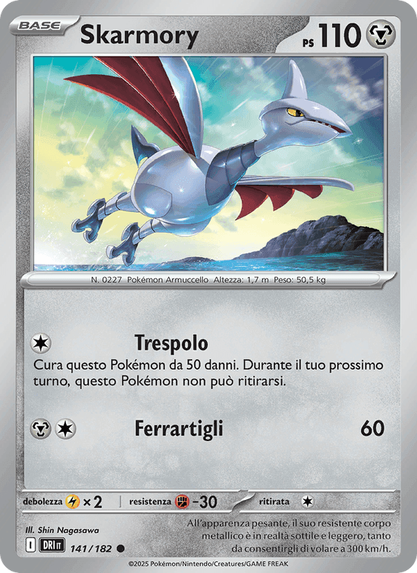 Skarmory, card 141 from Rivali Predestinati