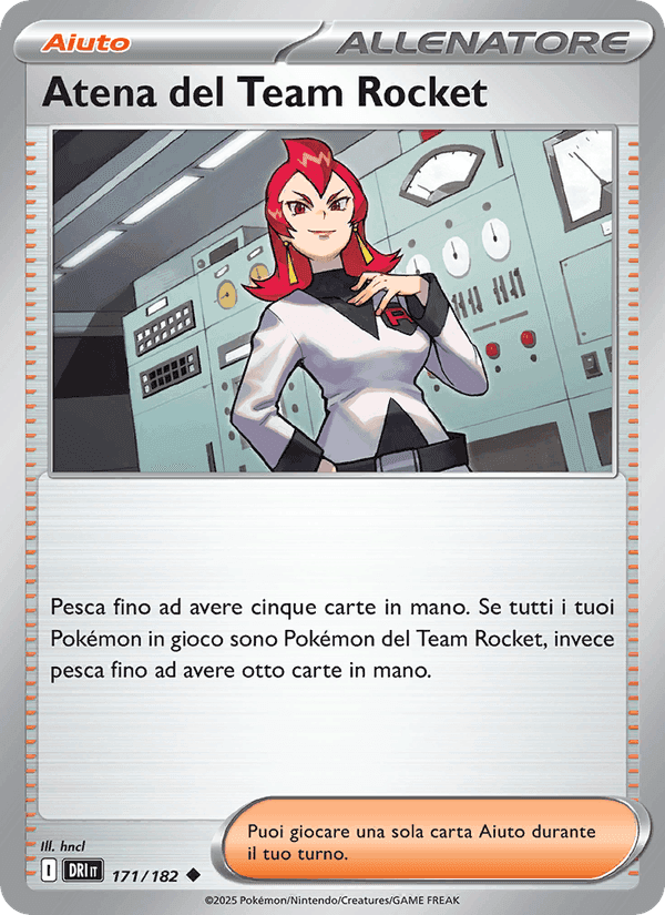 Atena del Team Rocket, card 171 from Rivali Predestinati