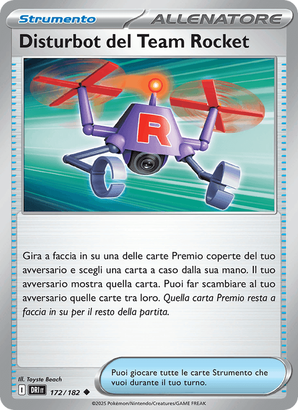Disturbot del Team Rocket, carta 172 di Rivali Predestinati