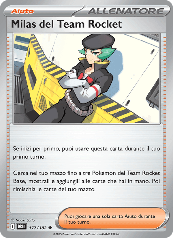 Milas del Team Rocket, card 177 from Rivali Predestinati
