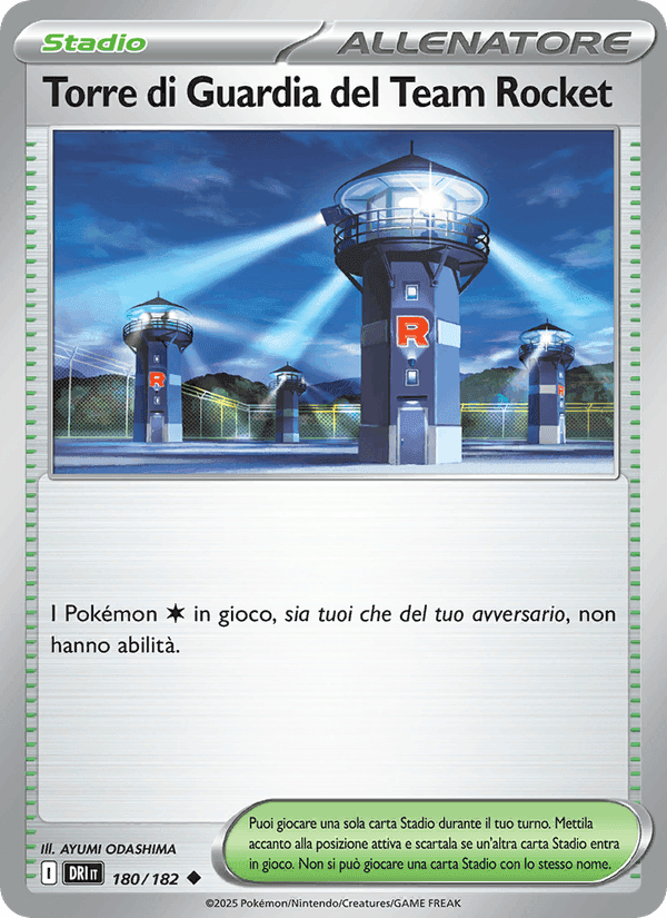 Torre di Guardia del Team Rocket, carta 180 di Rivali Predestinati