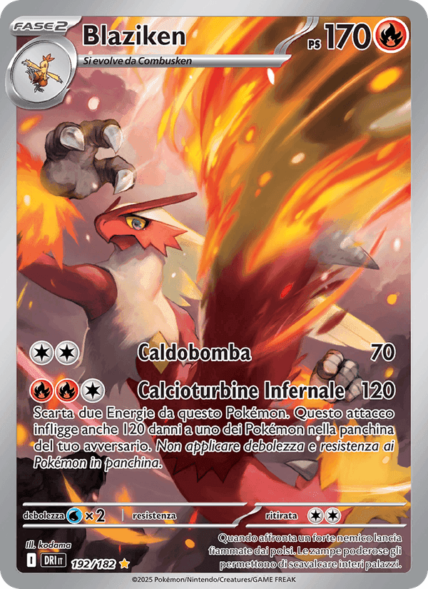 Blaziken, carta 192 di Rivali Predestinati