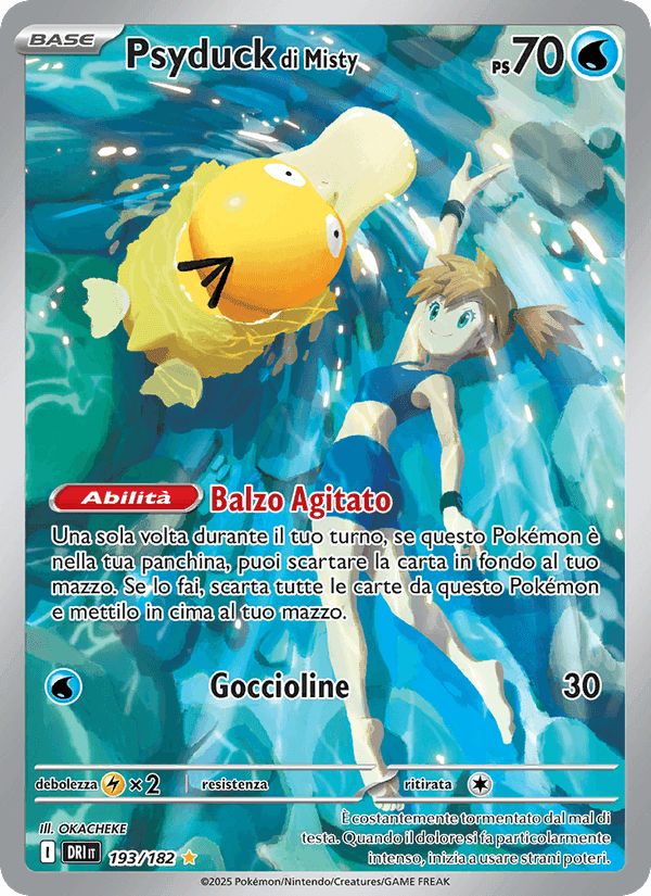 Psyduck di Misty, carte 193 de Rivali Predestinati