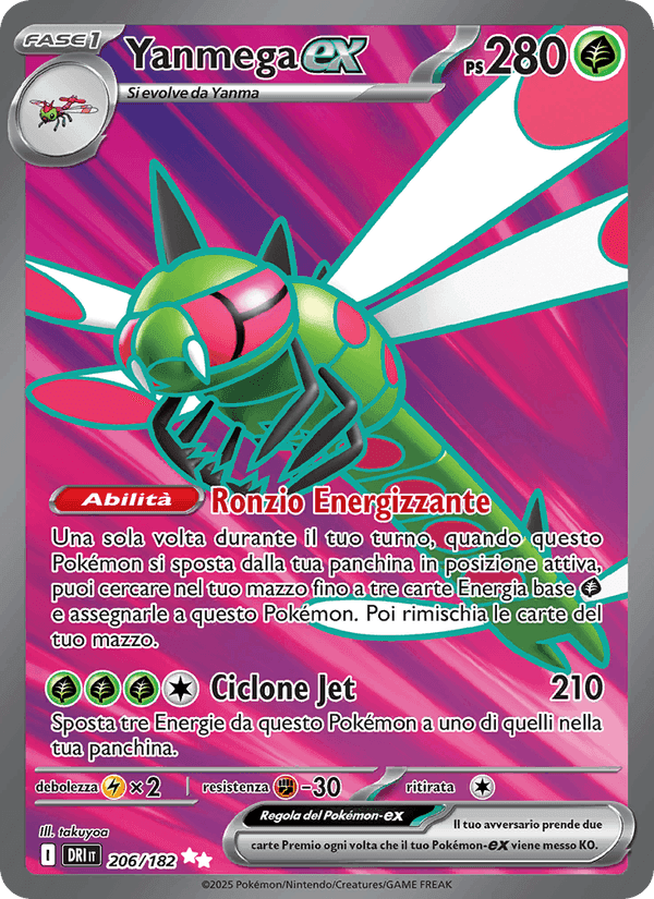 Yanmega-ex, carta 206 di Rivali Predestinati