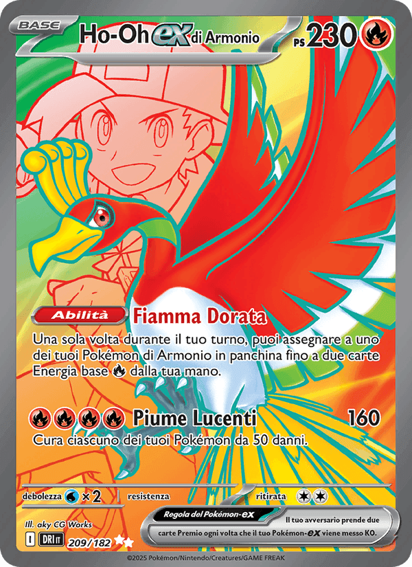 Ho-Oh-ex di Armonio, carta 209 de Rivali Predestinati