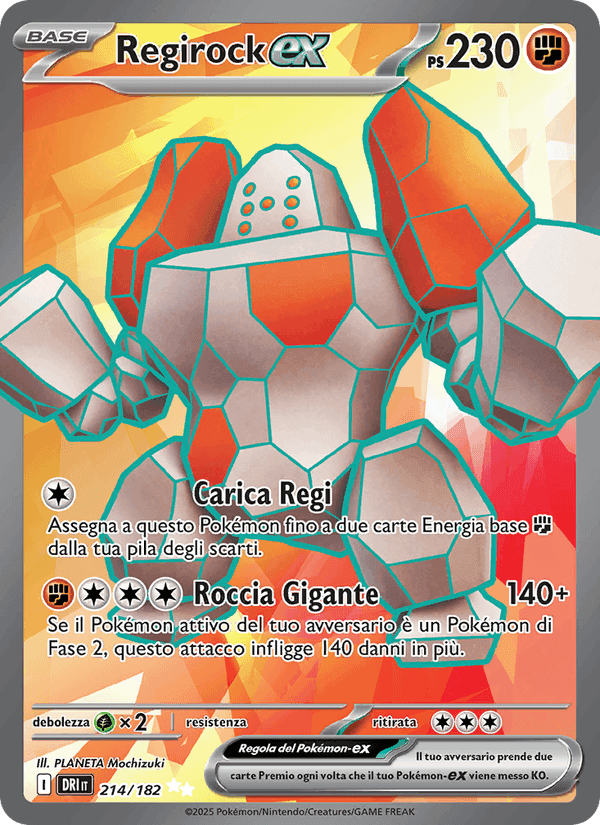 Regirock-ex, carta 214 di Rivali Predestinati