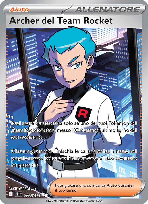 Archer del Team Rocket, card 223 from Rivali Predestinati