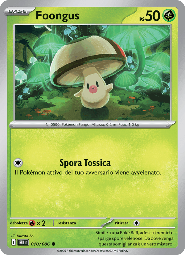 Foongus, carta 010 di Luce Nera