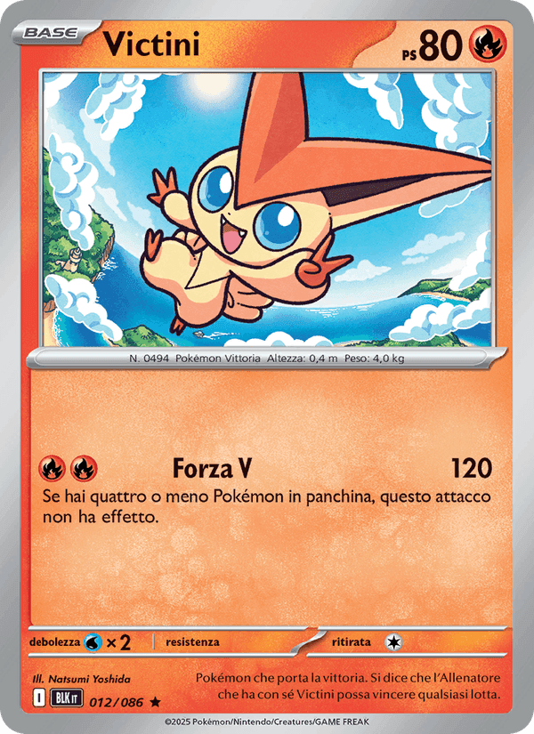 Victini, carta 012 di Luce Nera