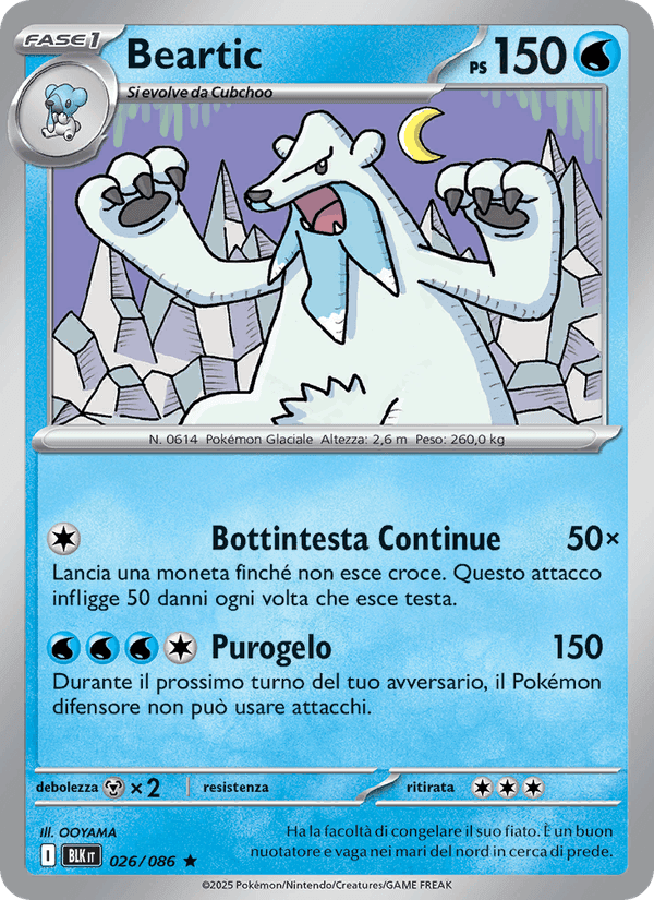Beartic, carta 026 di Luce Nera