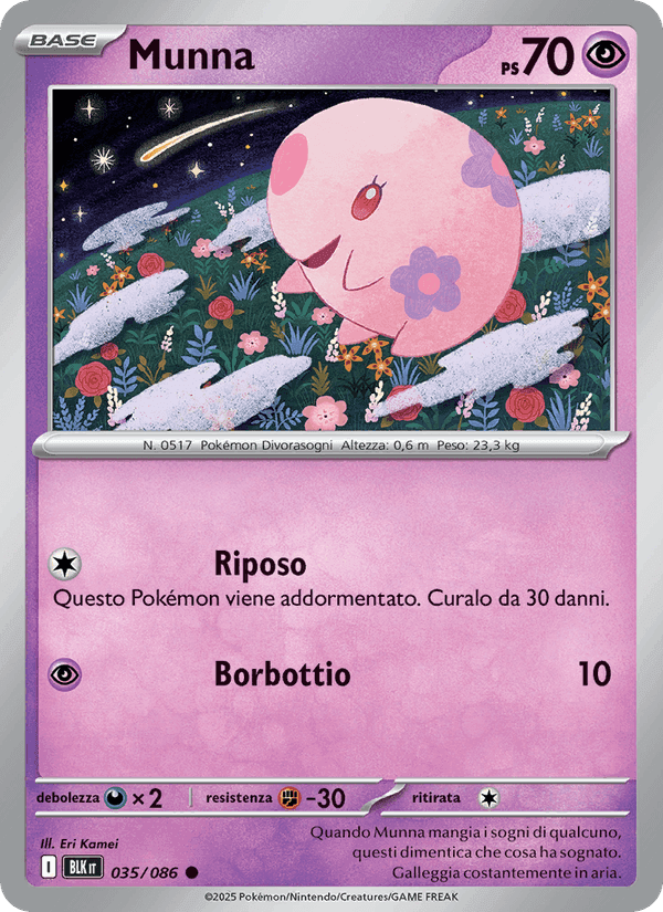 Munna, carta 035 di Luce Nera