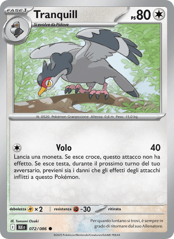 Tranquill, carta 072 di Luce Nera