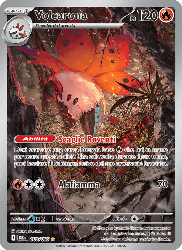 Volcarona, card 100 from Luce Nera