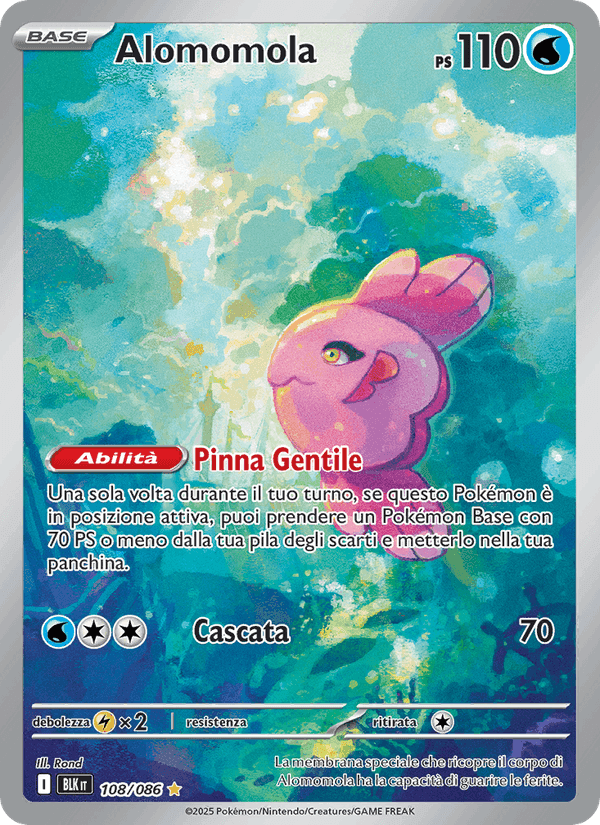 Alomomola, carte 108 de Luce Nera