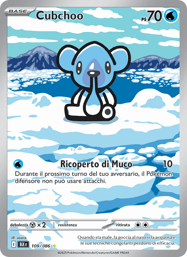 Cubchoo, carte 109 de Luce Nera