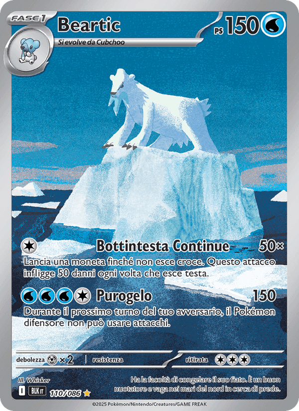 Beartic, carta 110 di Luce Nera