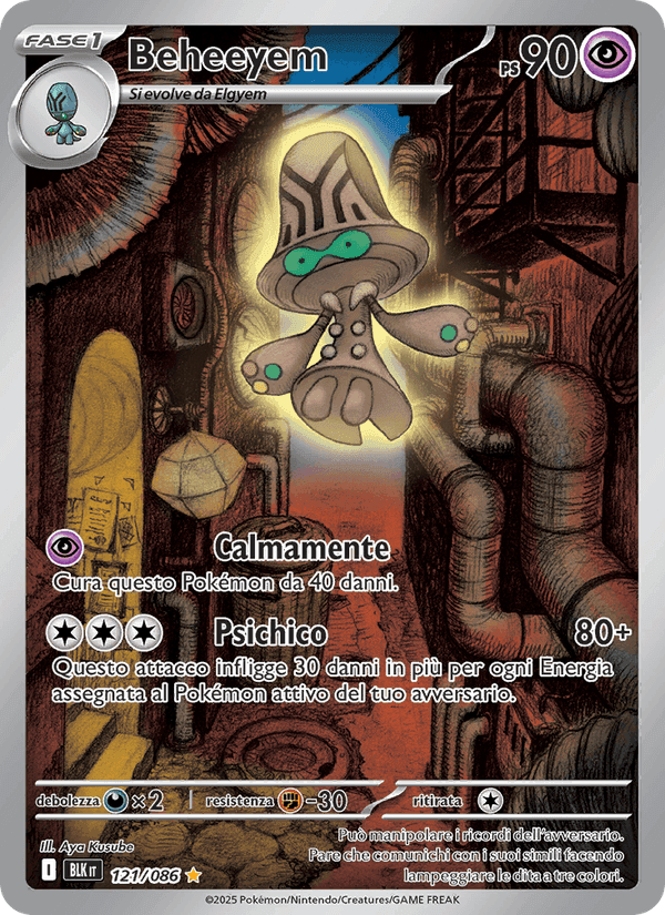 Beheeyem, card 121 from Luce Nera