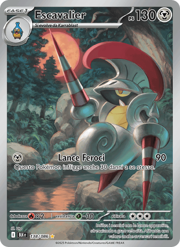 Escavalier, carte 138 de Luce Nera