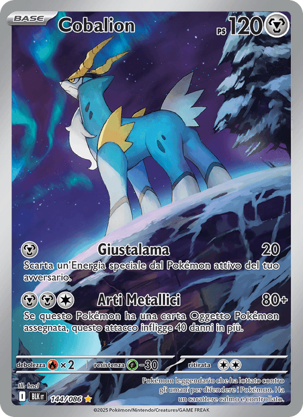 Cobalion, carta 144 de Luce Nera