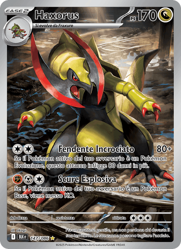 Haxorus, carta 147 de Luce Nera