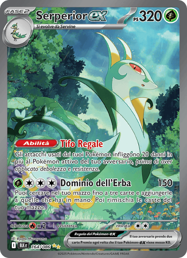 Serperior-ex, carta 164 di Luce Nera