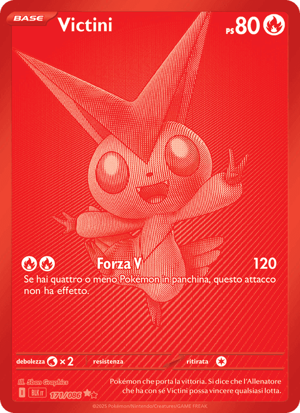 Victini, carta 171 di Luce Nera