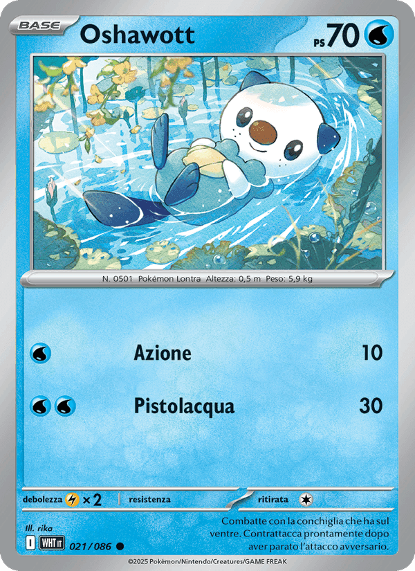 Oshawott, carte 021 de Fuoco Bianco