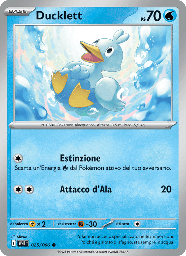 Ducklett, carta 025 de Fuoco Bianco