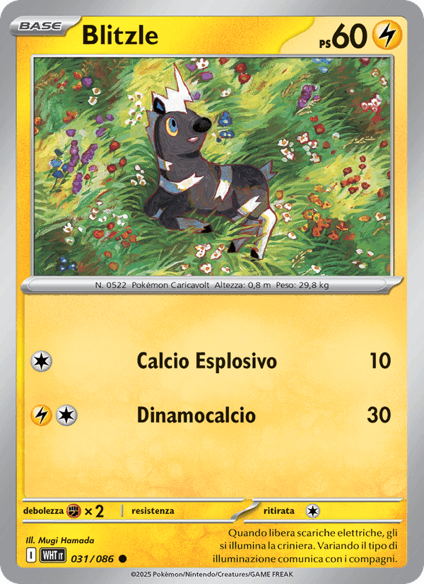 Blitzle, card 031 from Fuoco Bianco
