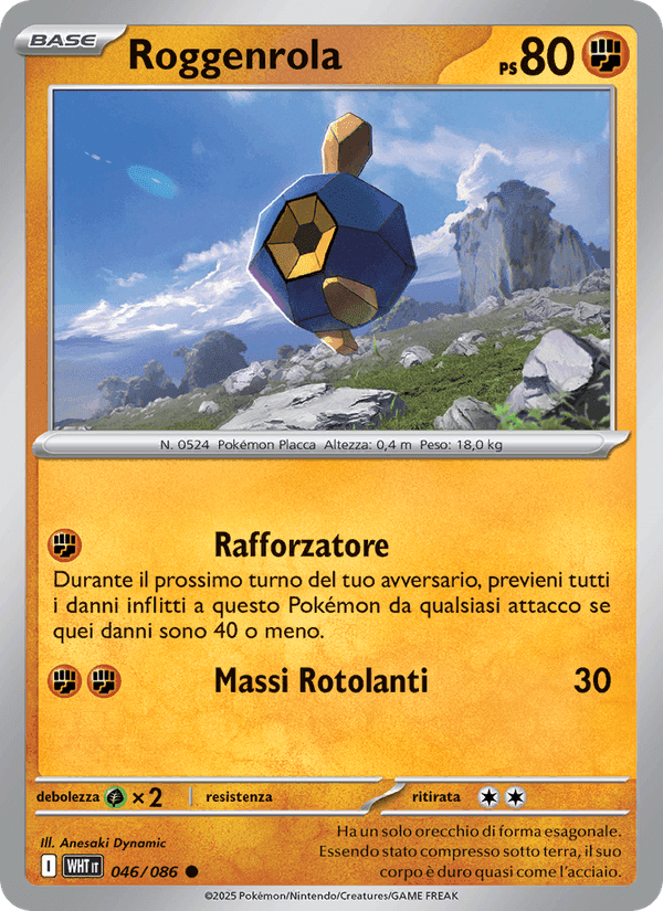Roggenrola, carta 046 di Fuoco Bianco