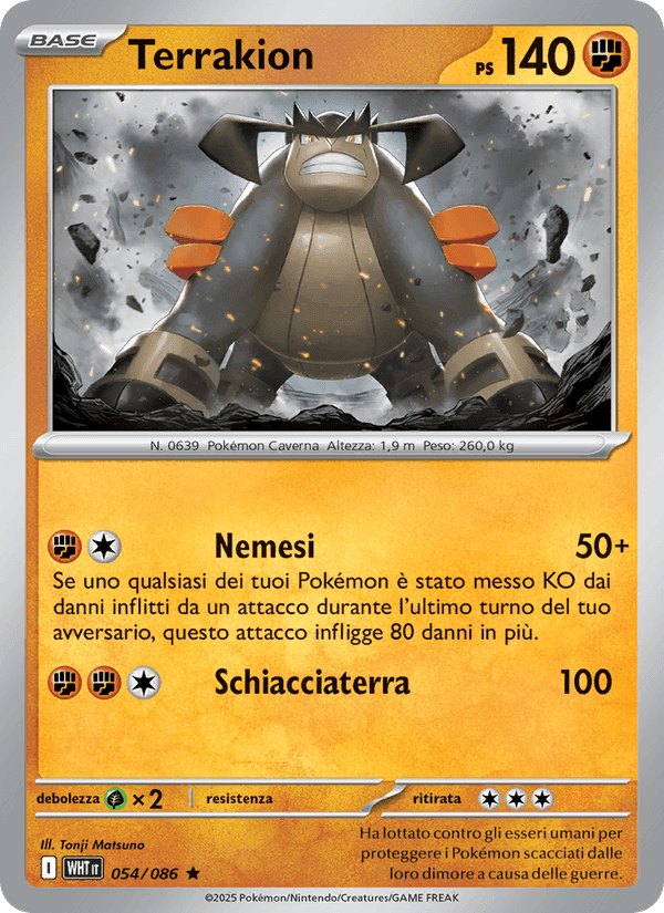 Terrakion, carta 054 di Fuoco Bianco