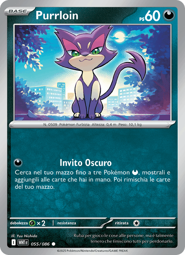 Purrloin, carta 055 di Fuoco Bianco