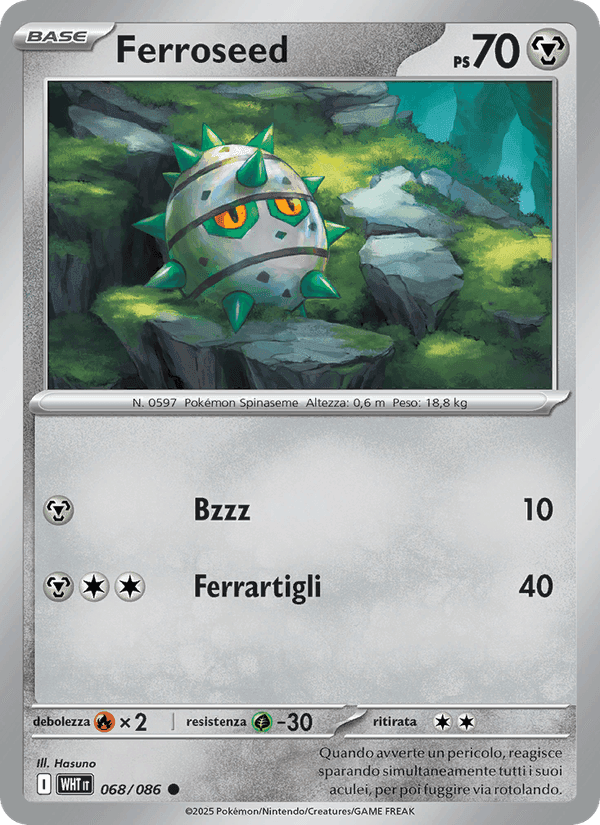 Ferroseed, carta 068 di Fuoco Bianco