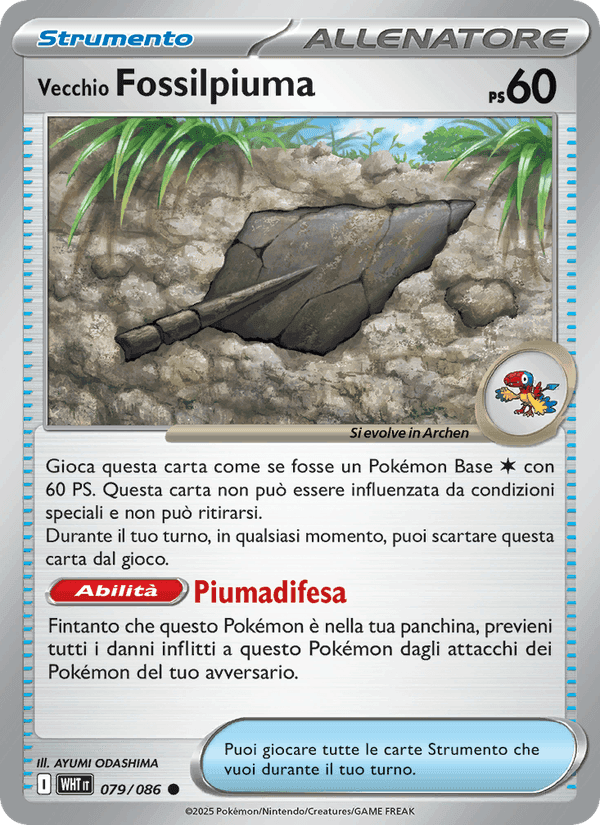 Vecchio Fossilpiuma, carta 079 di Fuoco Bianco