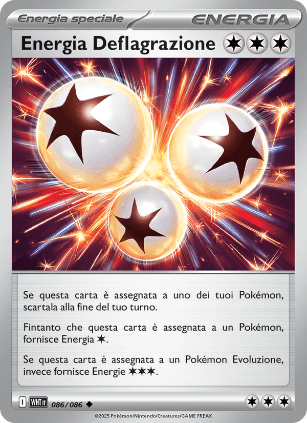 Energia Deflagrazione, carta 086 di Fuoco Bianco