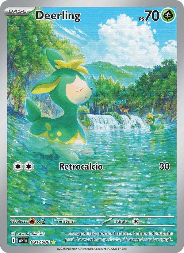 Deerling, carta 091 di Fuoco Bianco
