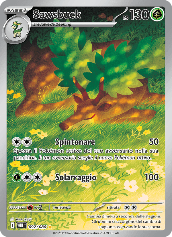 Sawsbuck, carta 092 di Fuoco Bianco