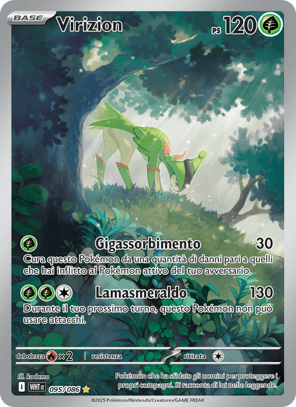 Virizion, carta 095 di Fuoco Bianco