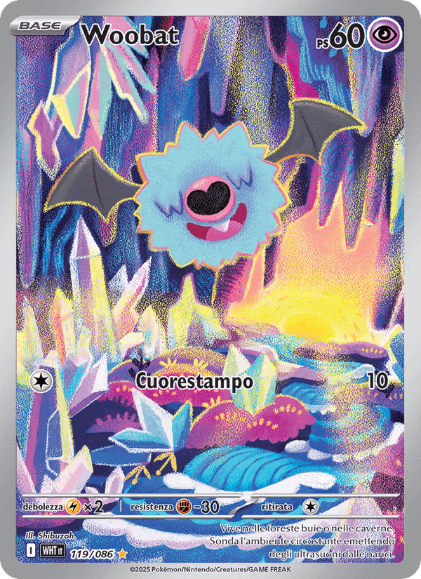 Woobat, carta 119 de Fuoco Bianco