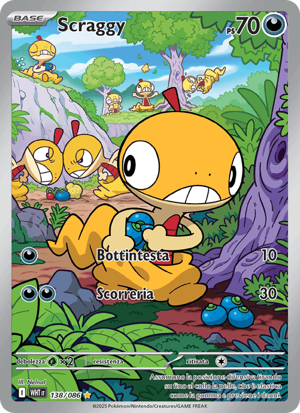 Scraggy, carta 138 di Fuoco Bianco