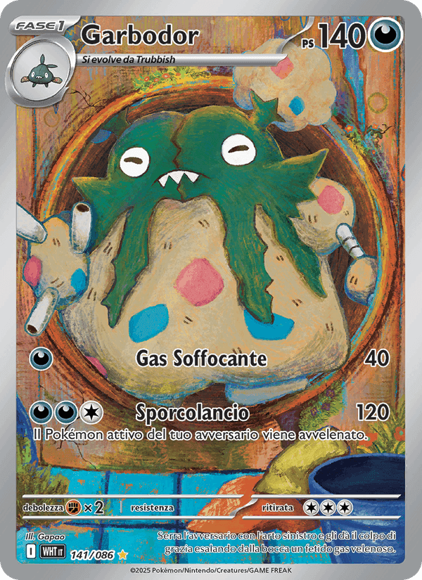 Garbodor, carta 141 di Fuoco Bianco